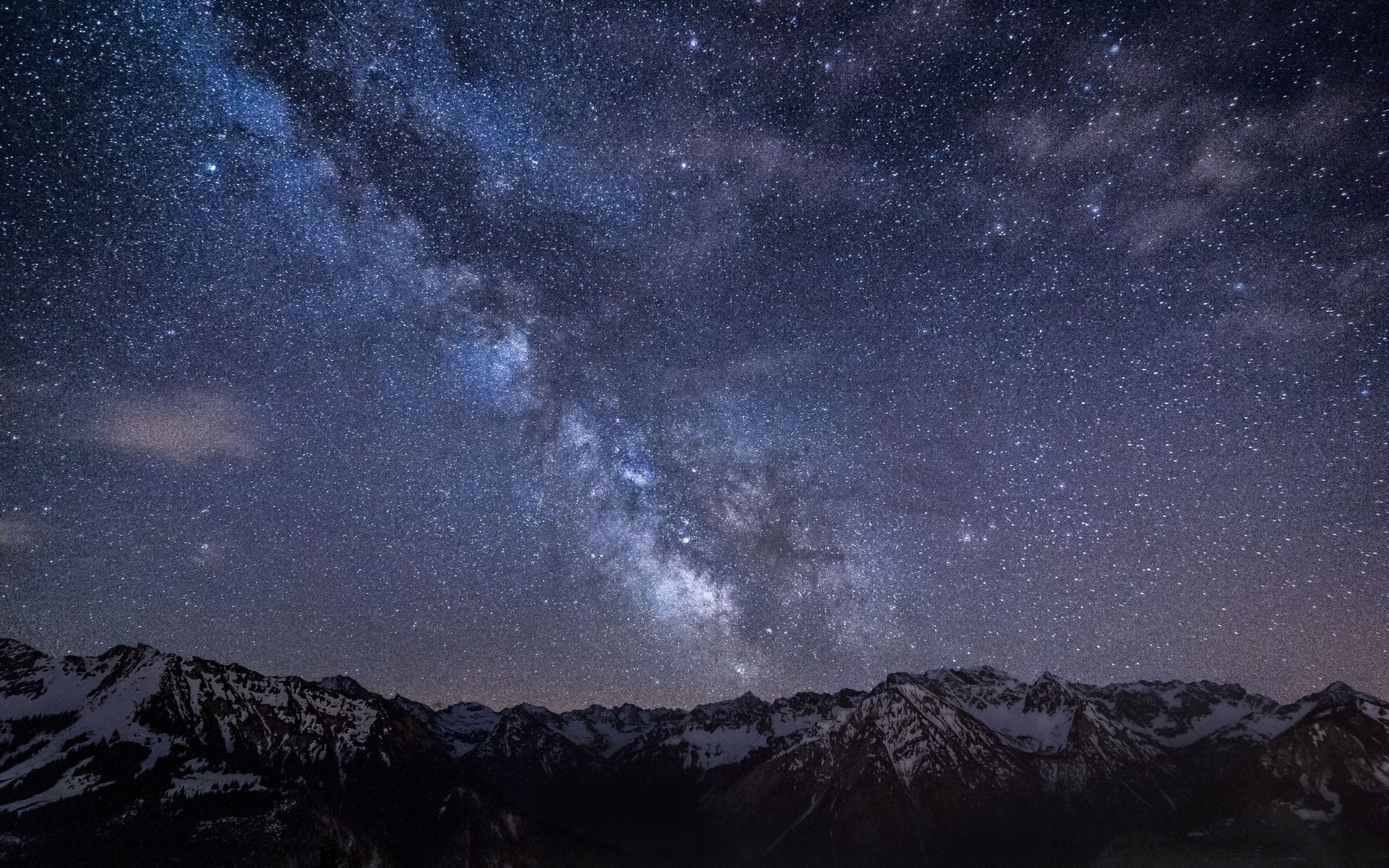 Mountains Night Sky 1440x900 Resolution HD 4k Wallpaper, Image, Background, Photo and Picture