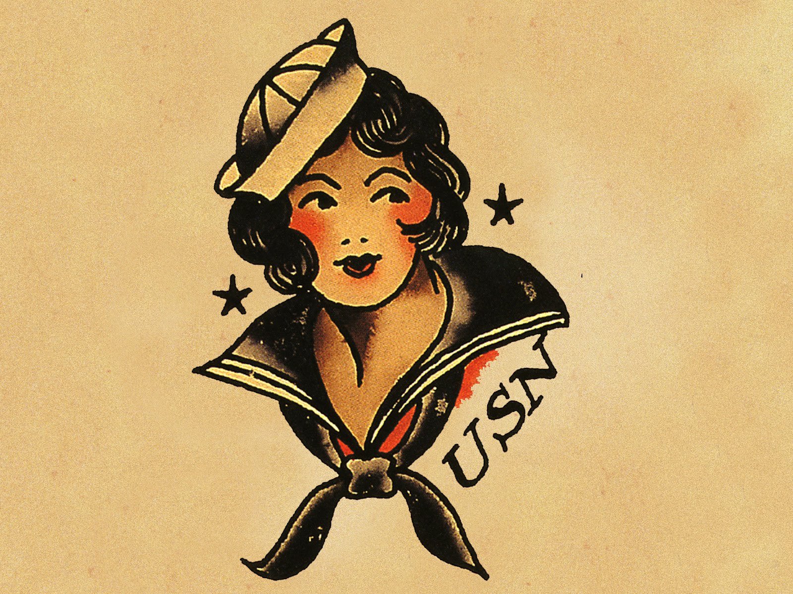 Sailor Jerry Gypsy Tattoo Flash