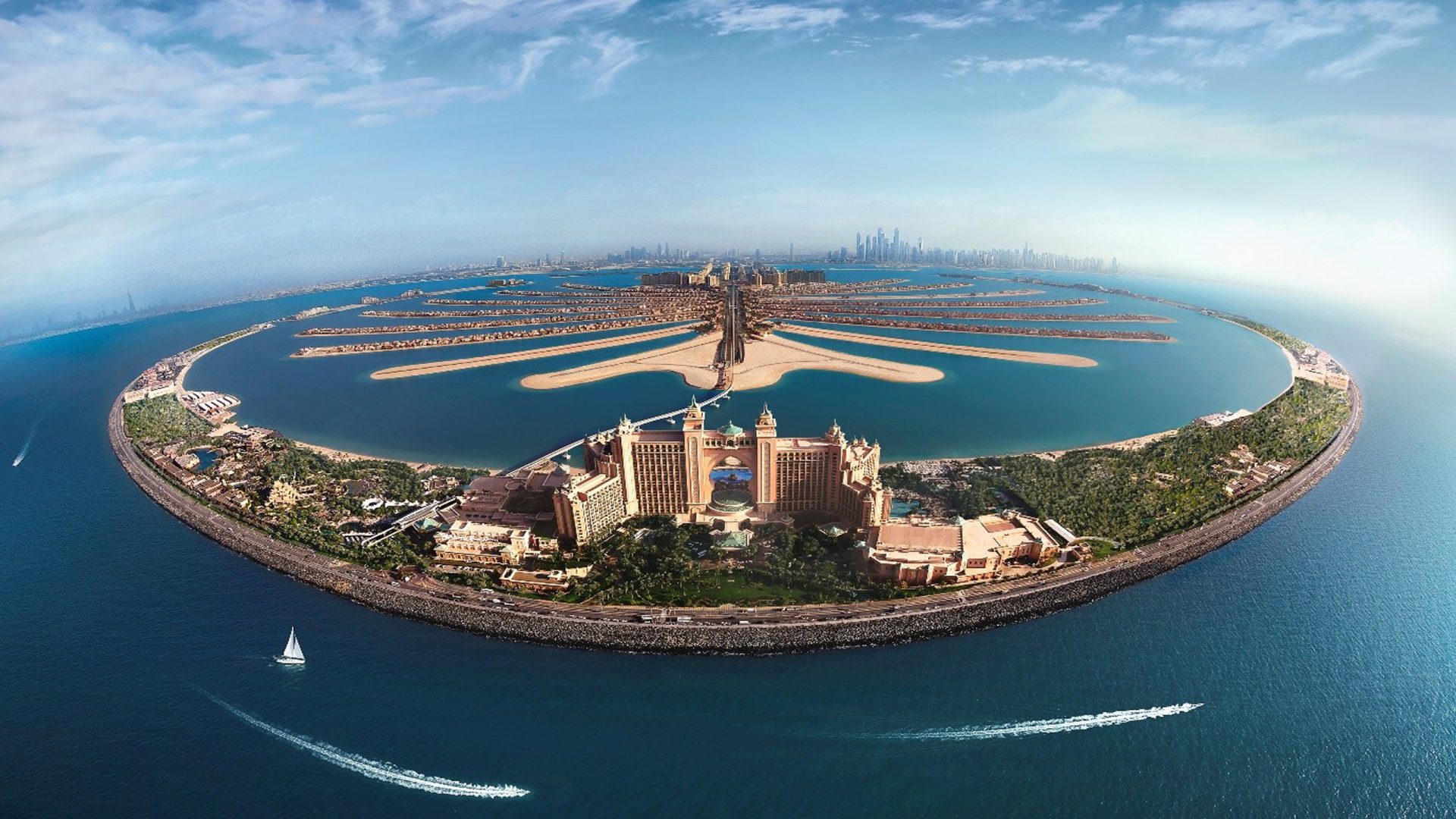Dubai Hotel Atlantis Palm Jumeirah Island Overlooking The Arabian Gulf HD Wallpaper 2560x1600, Wallpaper13.com