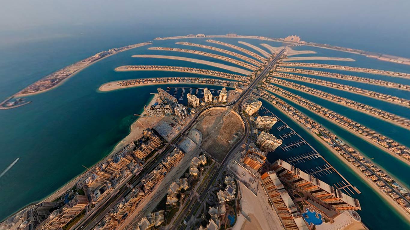 Palm Jumeirah in Dubai, United Arab Emirates