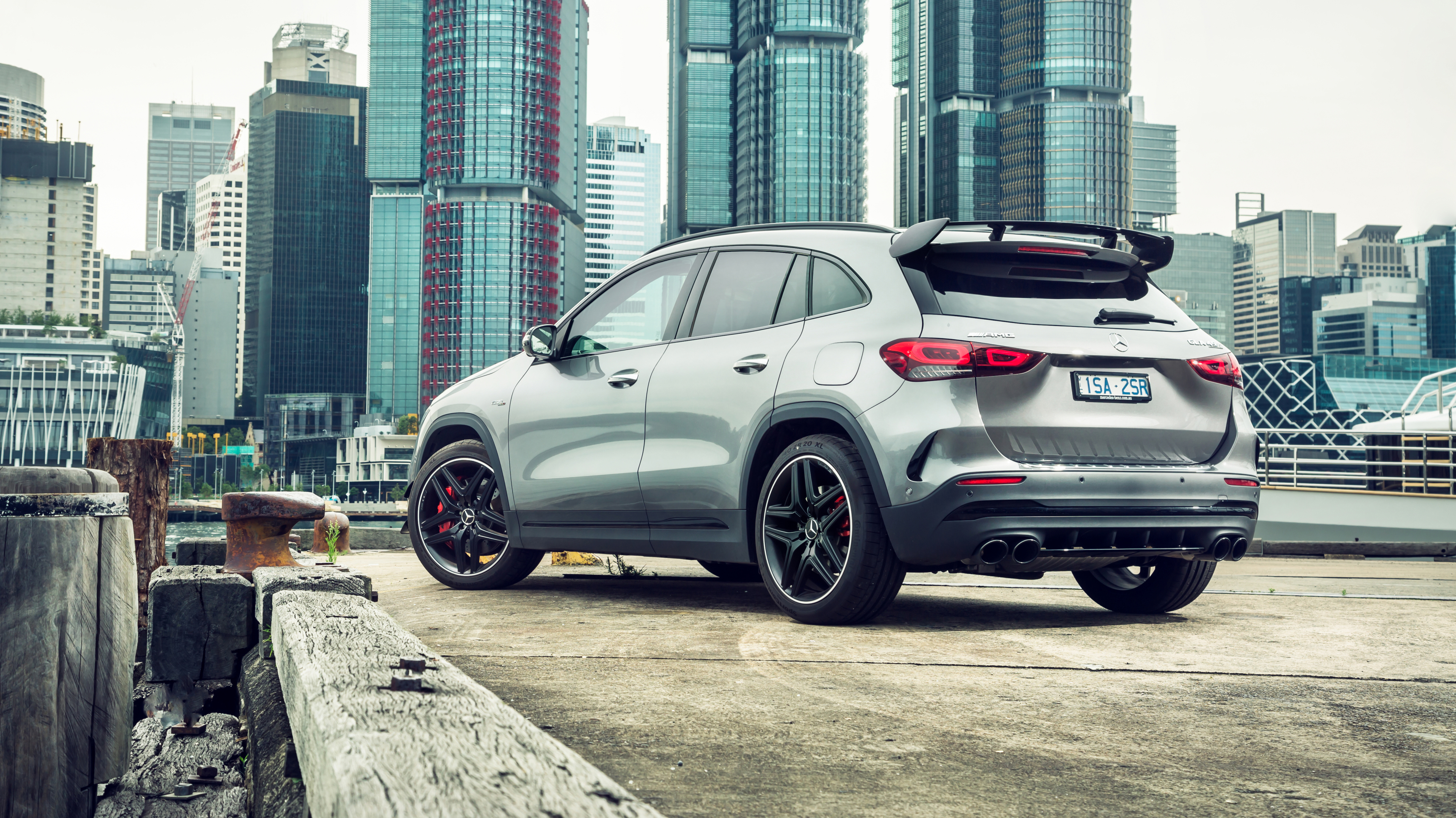 Mercedes AMG GLA 45 S 4MATIC+ Aerodynamic Package 2021 4K 4 Wallpaper. HD Car Wallpaper