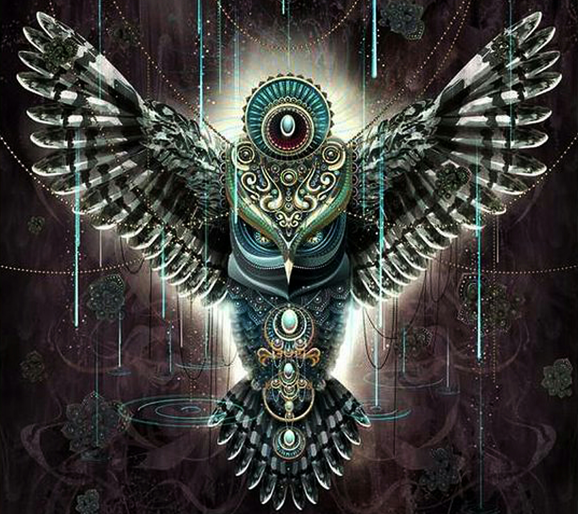 Psychedelic Owl HD Wallpaper