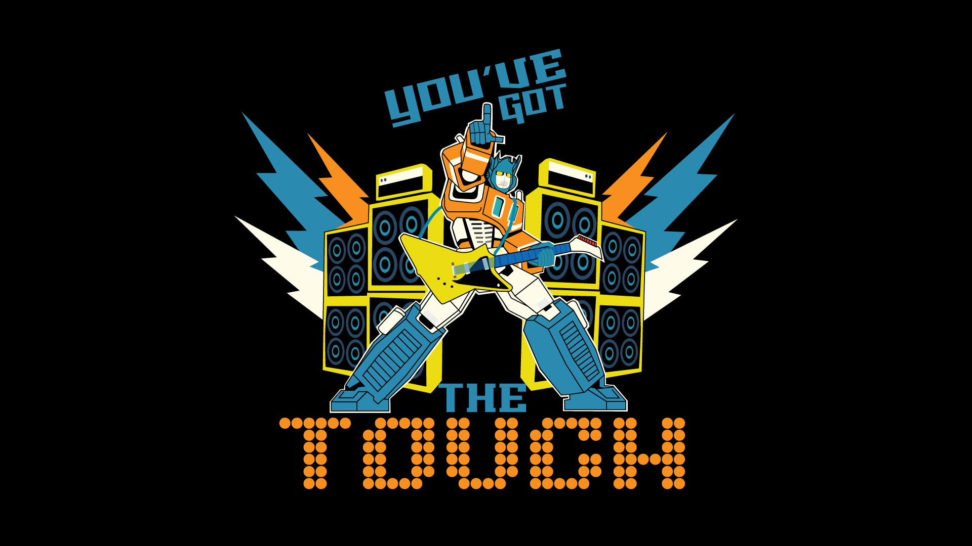 Wallpaper, cartoon, Transformers, Optimus Prime, Autobots, amplifiers, electric guitar, robot, 80s cartoons 1920x1080