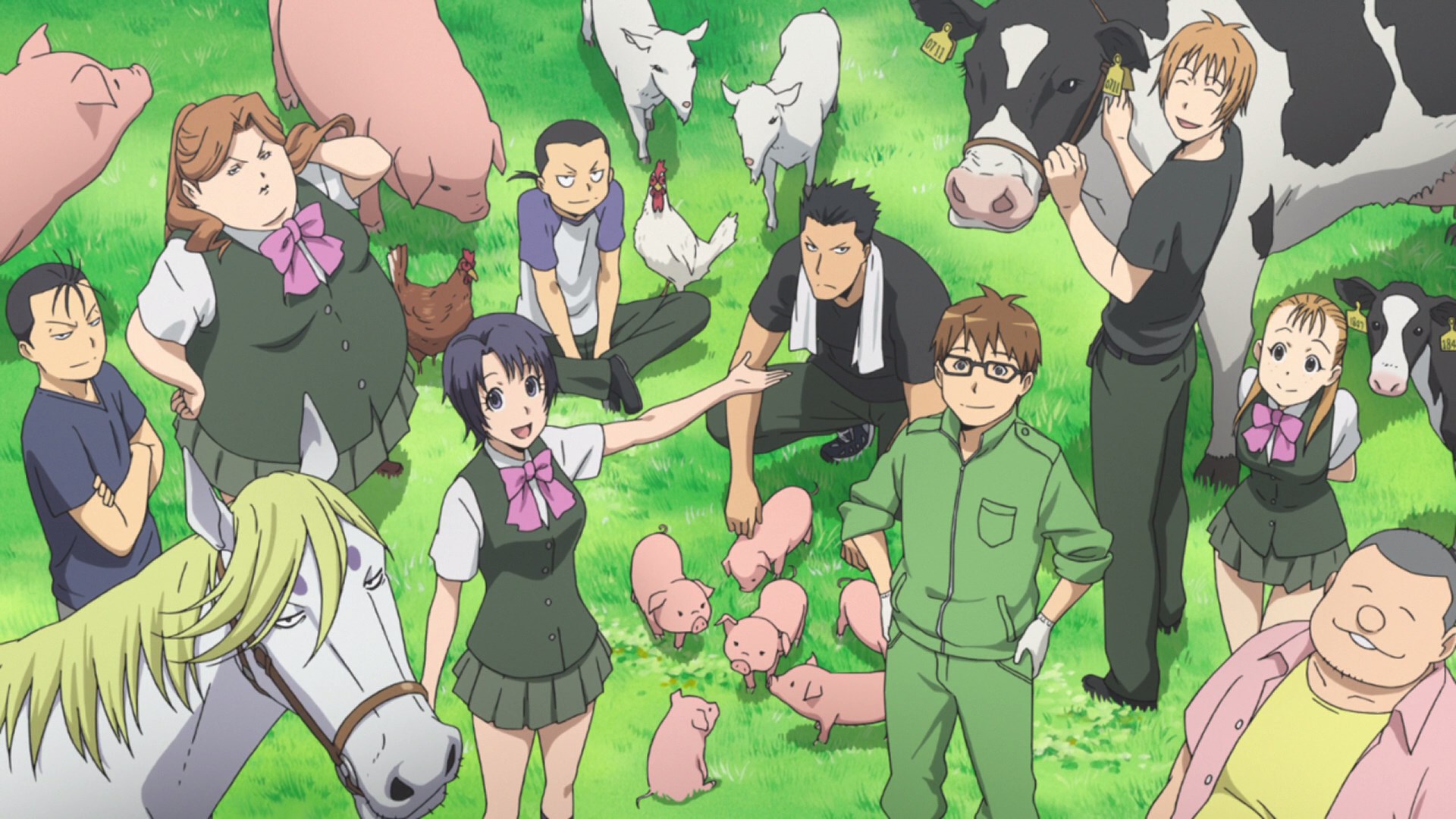 Wallpaper, anime, Gin no Saji, Silver Spoon 1920x1080