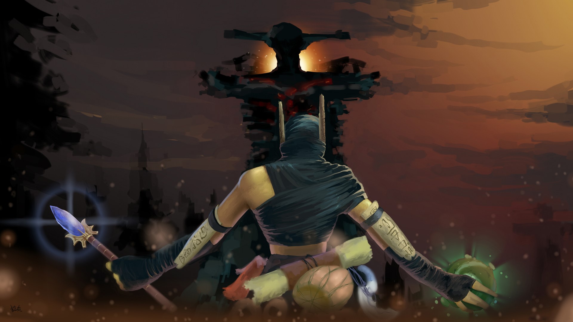 Shadow Shaman HD wallpaper, Background