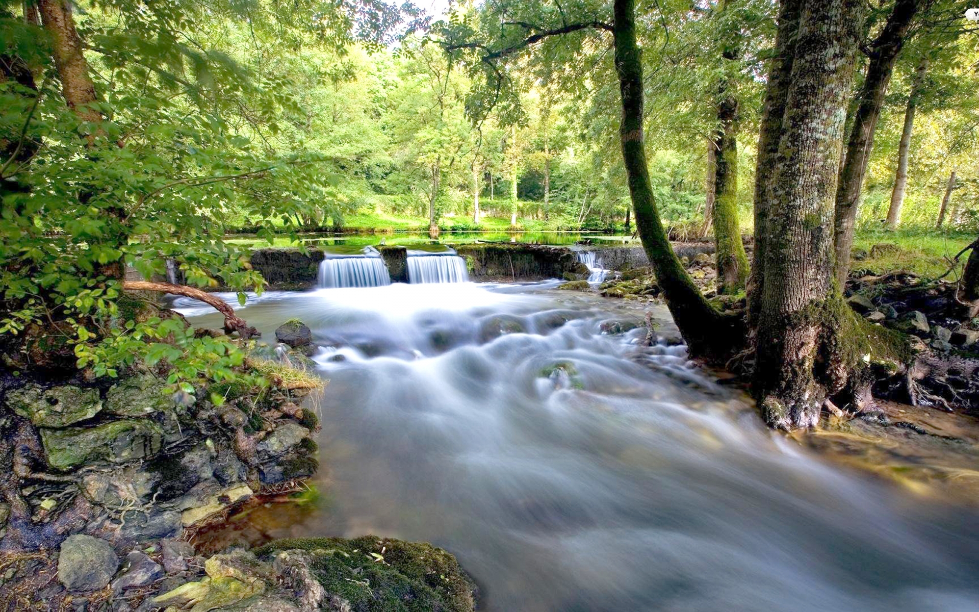 flowing water river