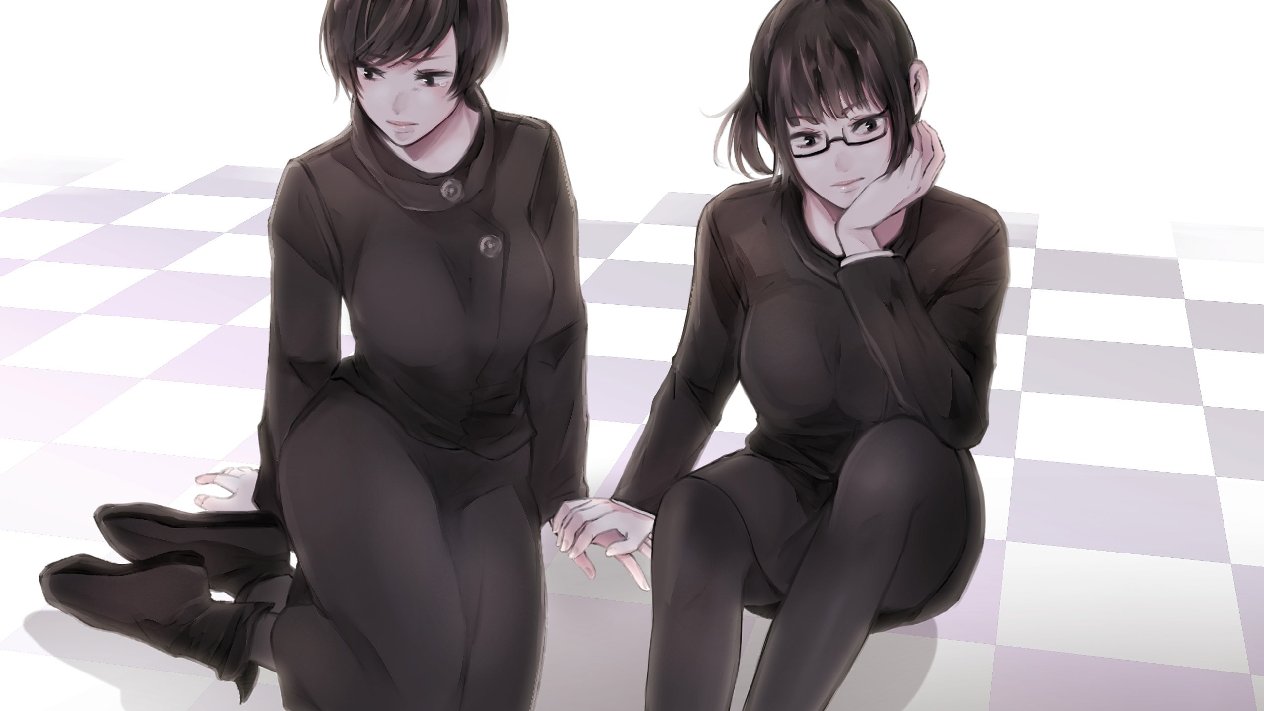 Black Hair Girl Glasses Jujutsu Kaisen Mai Zenin Maki Zenin School Uniform HD Jujutsu Kaisen Wallpaper