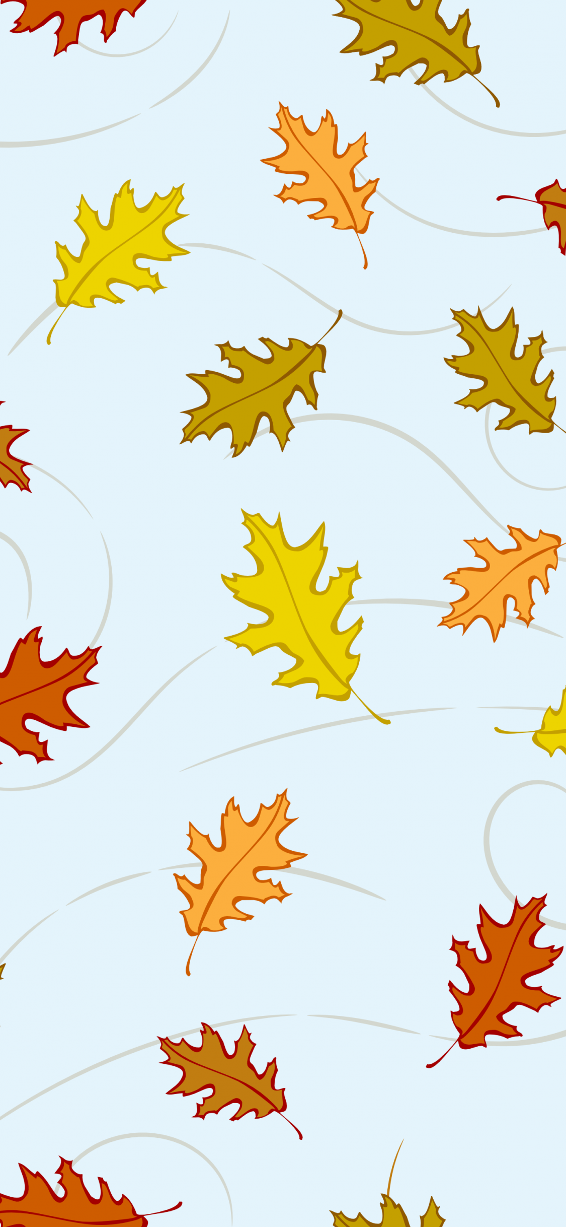 Download 1125x2436 wallpaper autumn, leaves, abstract, digital art, iphone x 1125x2436 HD image, background, 10758