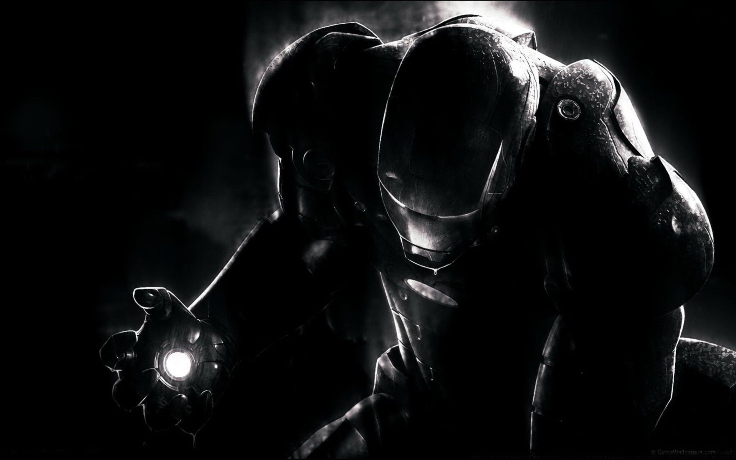 Iron Man Black Desktop Wallpaper