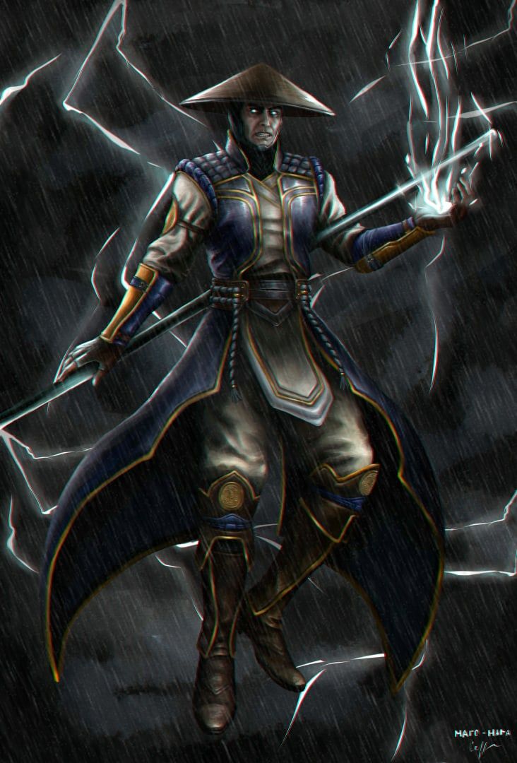 Lord Raiden (Mortal Kombat 11) By Maro Mara. Mortal Kombat Art, Raiden Mortal Kombat, Mortal Kombat