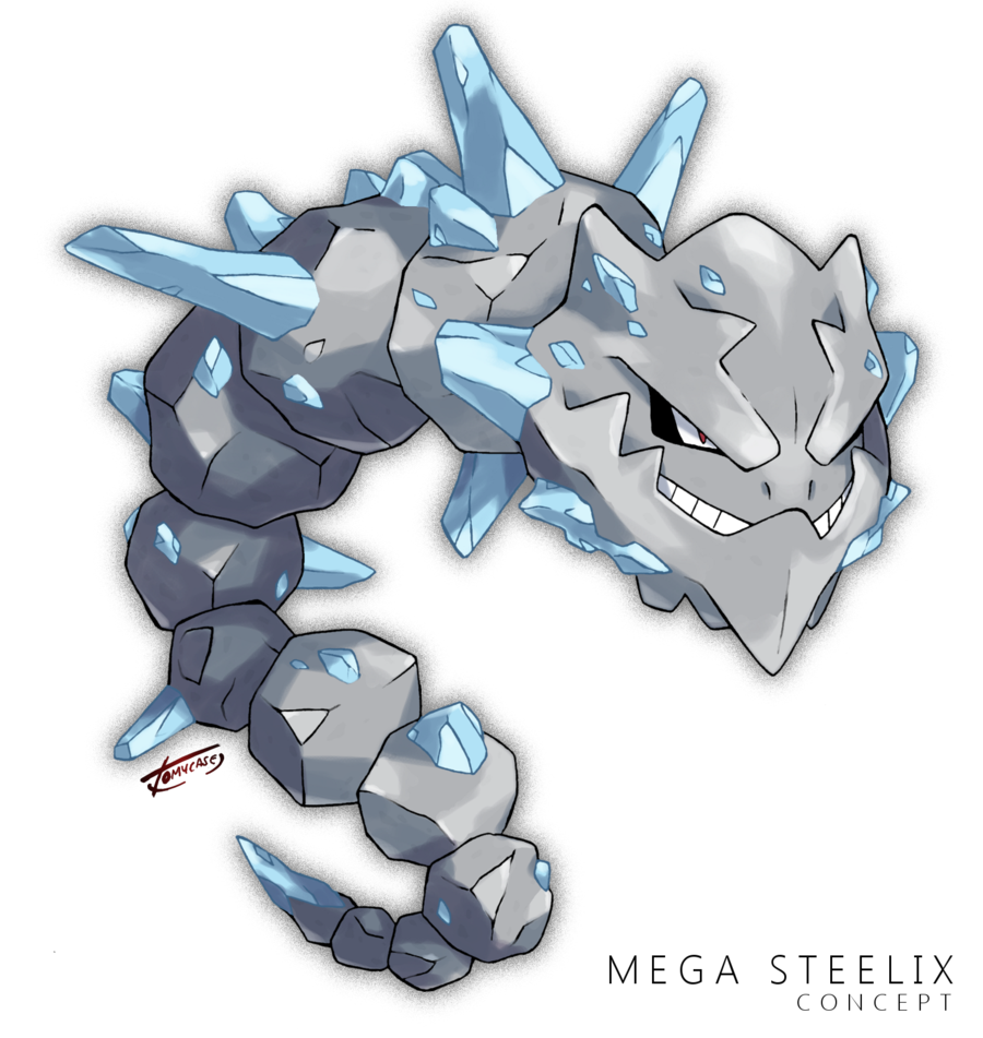 Mega Steelix -Concept- Pokemon, Cute pokemon wallpaper, Cool pokemon cards