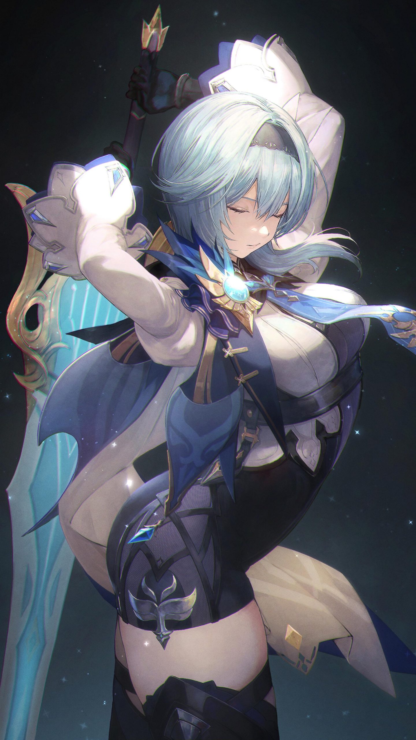 2160×3840 Eula Lawrence (Genshin Impact)