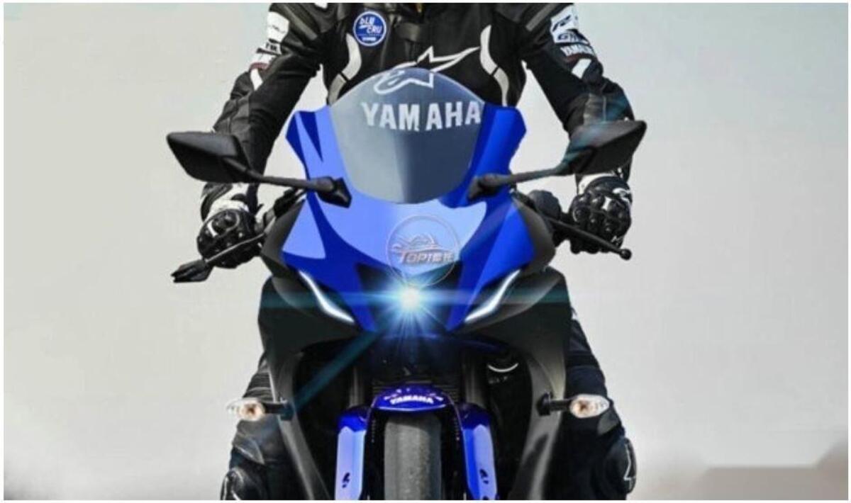 Spy on the Yamaha YZF R15 V4. Aesthetics of the new R7