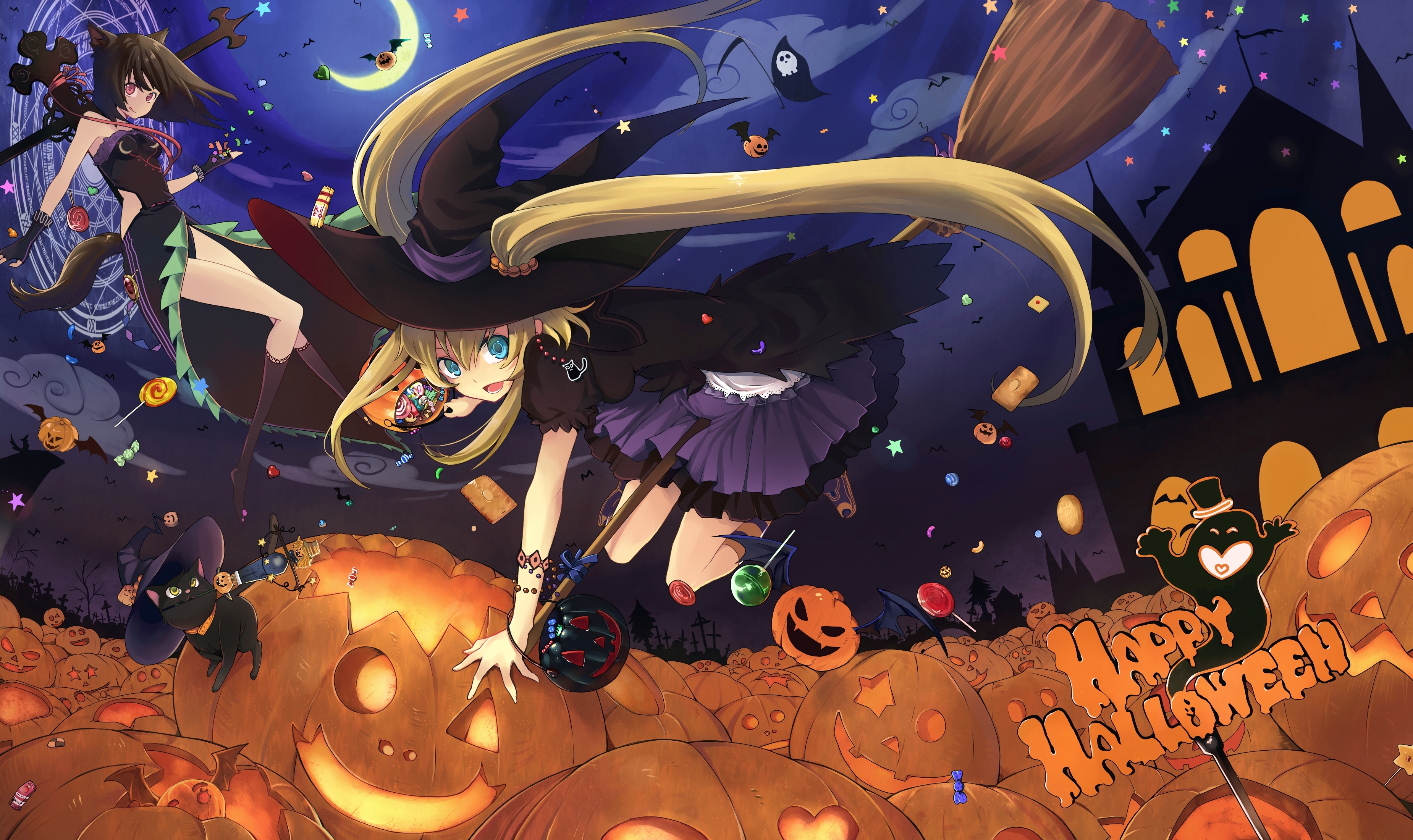 Happy Halloween Anime Art