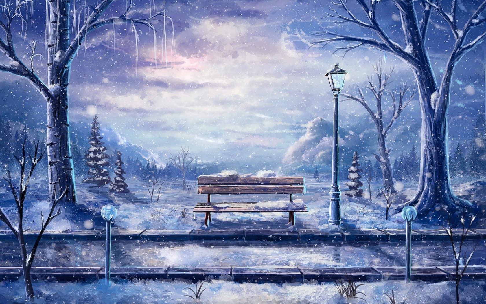 Beautiful. Anime scenery, Anime wallpaper, Winter art