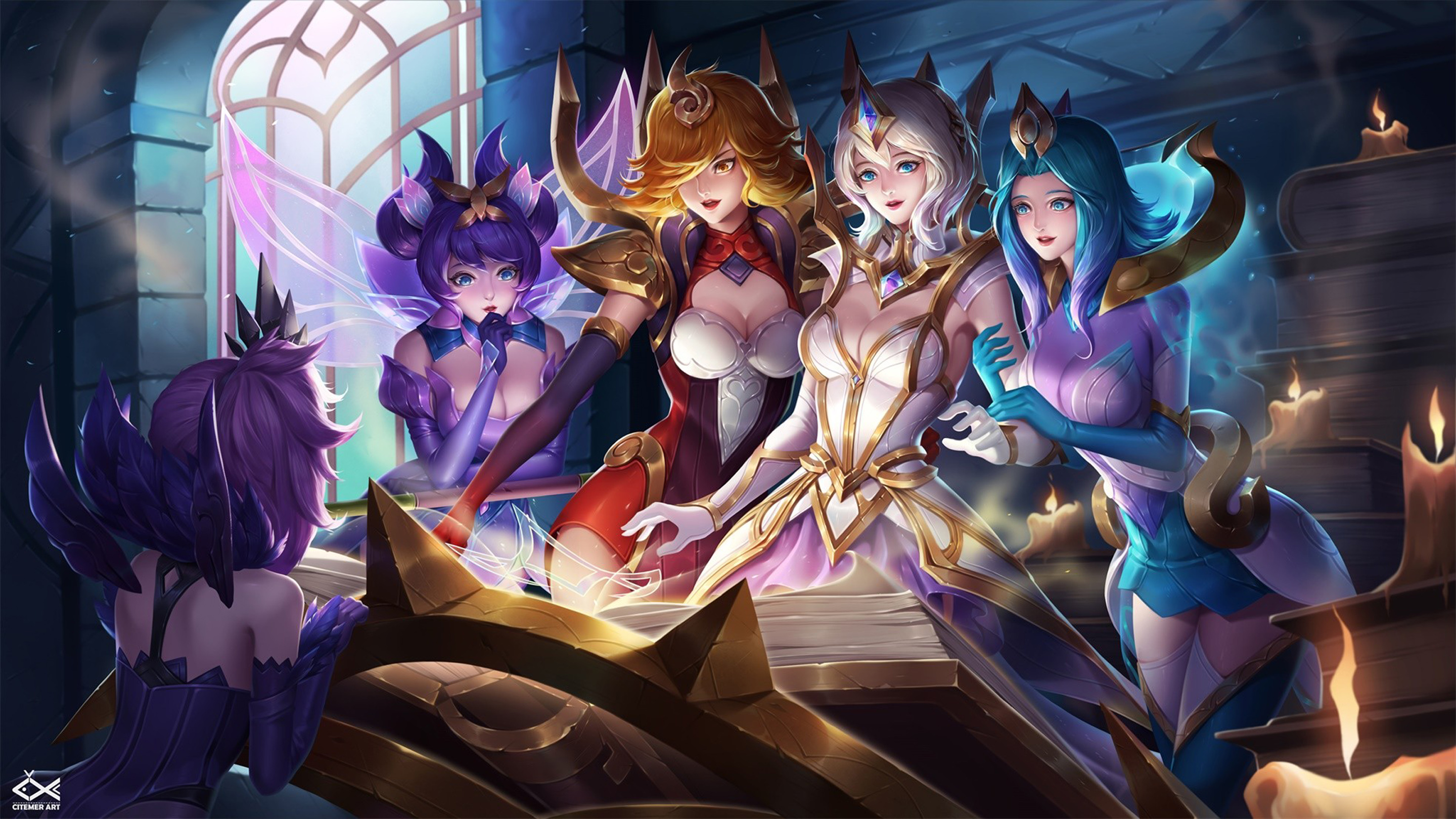 Elementalist Lux Skin Video Game League Of Angel Fan Art HD Wallpaper High Quality 2880x1800, Wallpaper13.com
