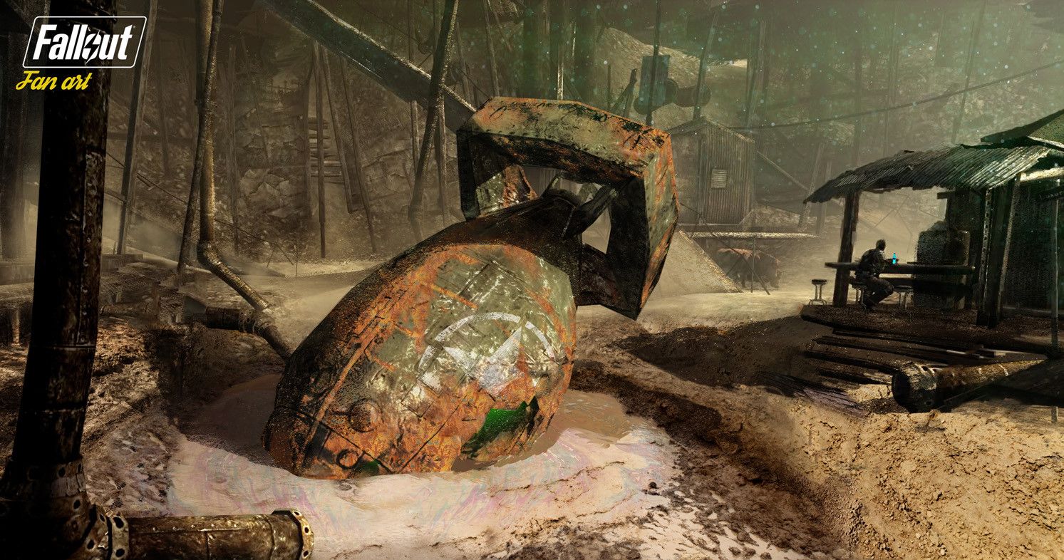 Welcome to Megaton, Will Pitney. Fallout concept art, Fallout art, Fallout game
