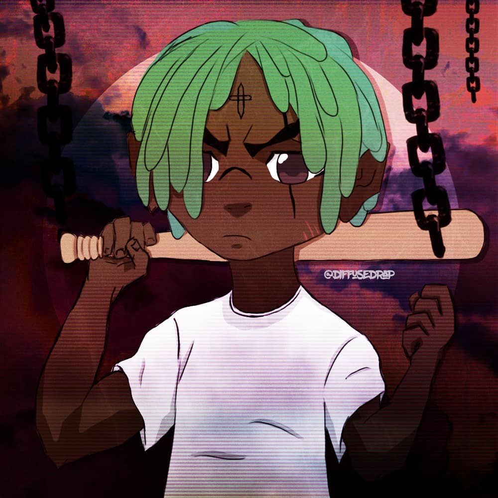 Zillakami: Please tag him! I wanted to do an artist that I wouldn't have usually done, and I had fun with this. What's. Rapper art, Rapper and anime, Cartoon art