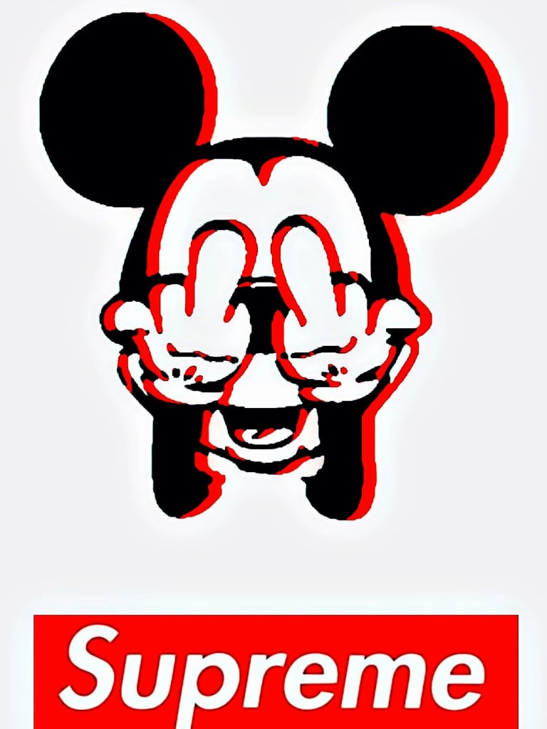 Free download Bape wallpaper 33150 Mickey Mouse Fuck You Wallpaper [1152x2048] for your Desktop, Mobile & Tablet. Explore Mickey Mouse Supreme iPhone Wallpaper. Mickey Mouse Supreme iPhone Wallpaper, Supreme