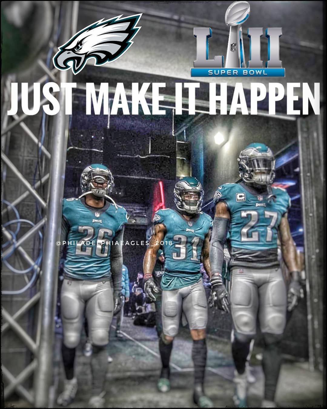 Whatever it takes! Just make it happen! We did it!!!! #PhiladelphiaEagles #SuperBowlLIICh. Philadelphia eagles football, Philadelphia eagles fans, Eagles steelers