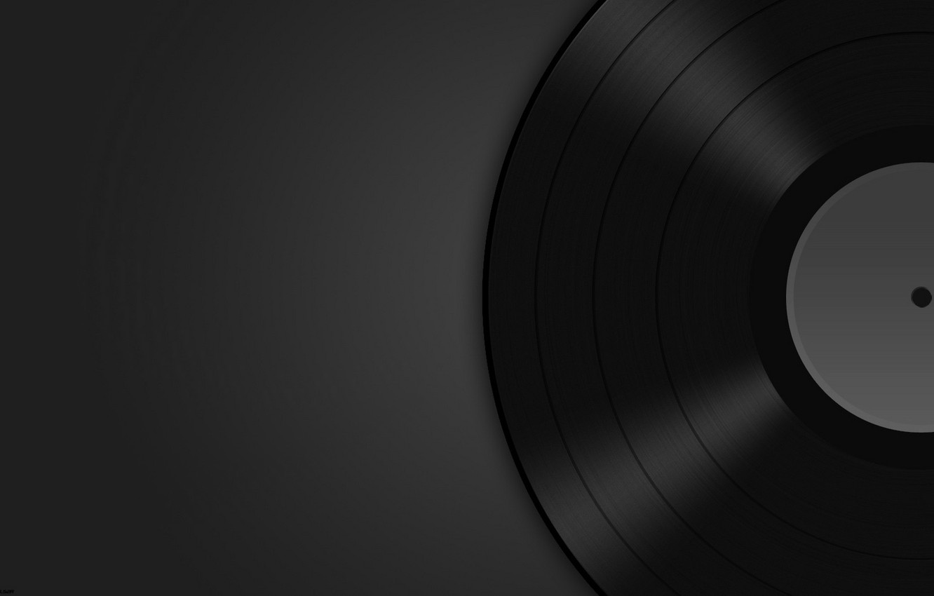 Wallpaper music, background, dark, vinyl, record image for desktop, section музыка