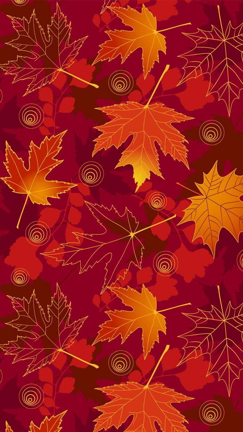 Wallpaper iPhone fall pattern⚪️. iPhone wallpaper fall, Fall wallpaper, Fall patterns