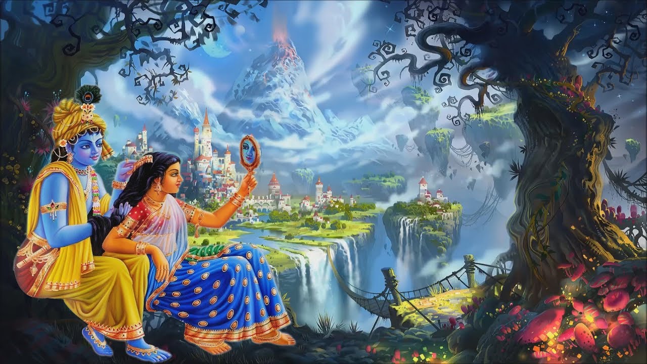 God Krishna Background. Lord Shri Krishna Animation Background