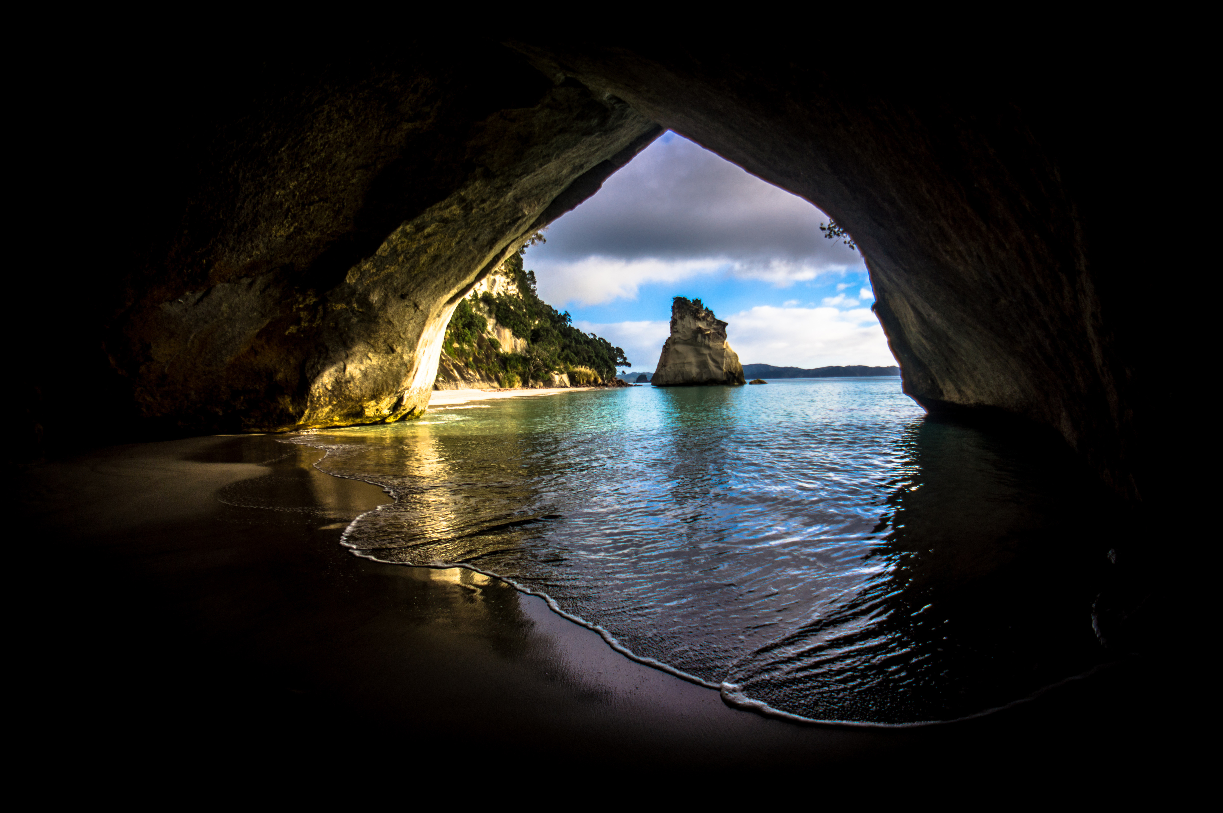 Cave On The Ocean 4k HD 4k Wallpaper, Image, Background, Photo and Picture