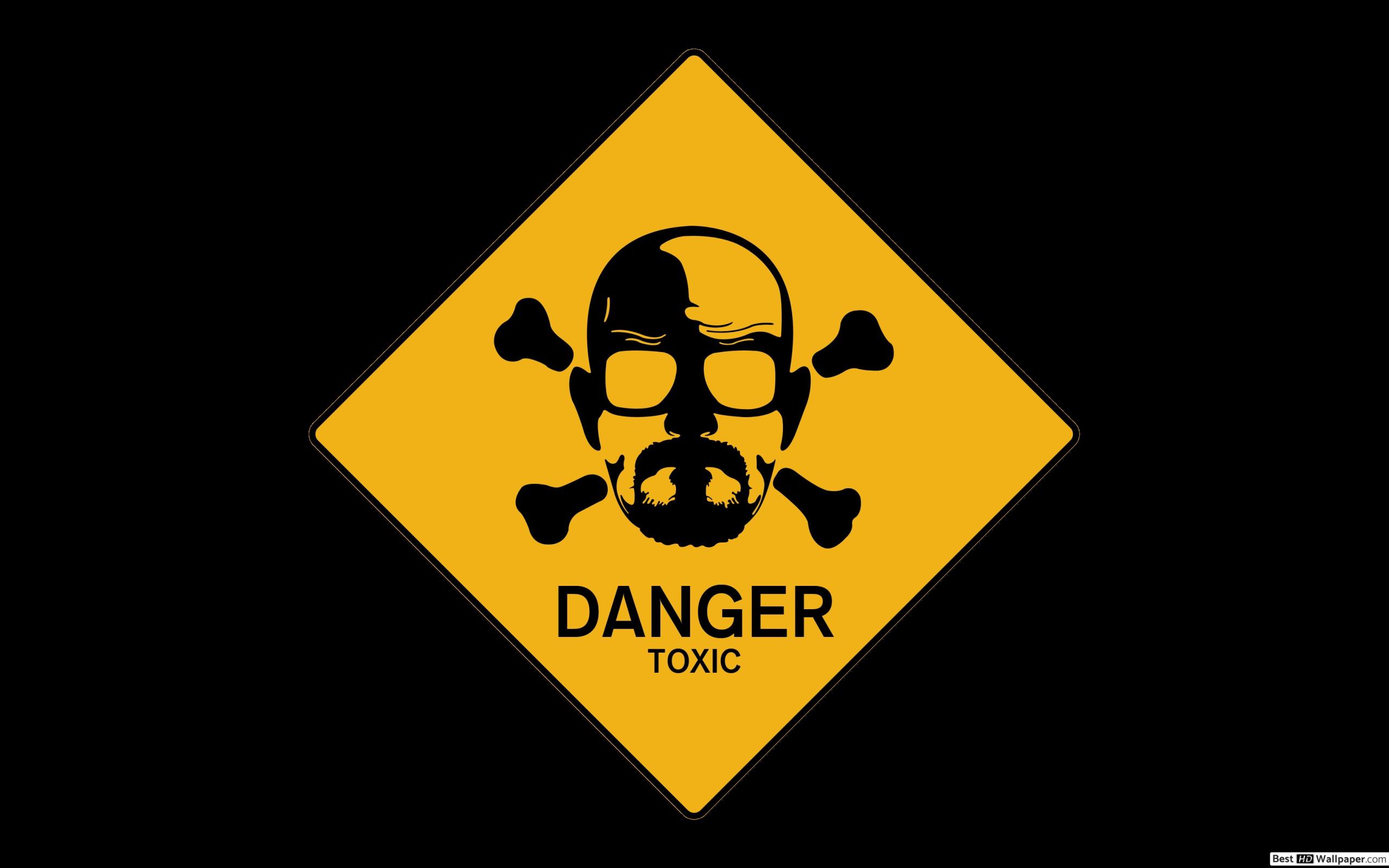 Danger toxic skull HD wallpaper download