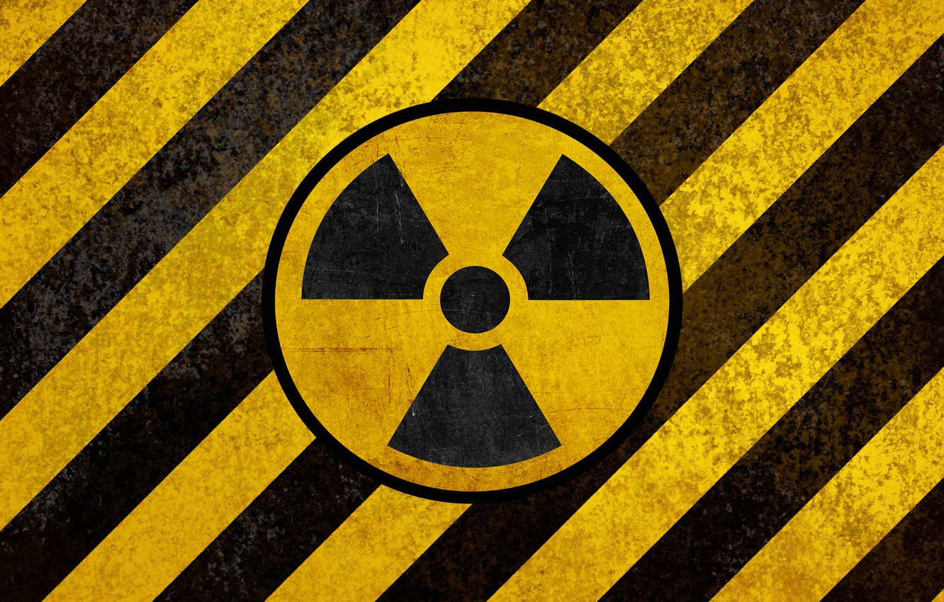 Wallpaper Sign, Radiation, Radiation sign, Danger, Danger, Radiation image for desktop, section минимализм