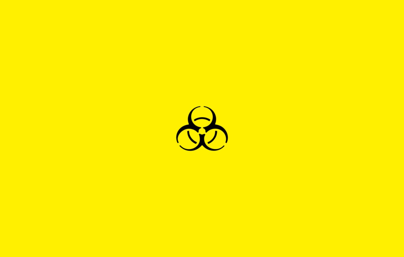 Wallpaper danger, sign, wallpaper, Biohazard, biological weapons image for desktop, section минимализм