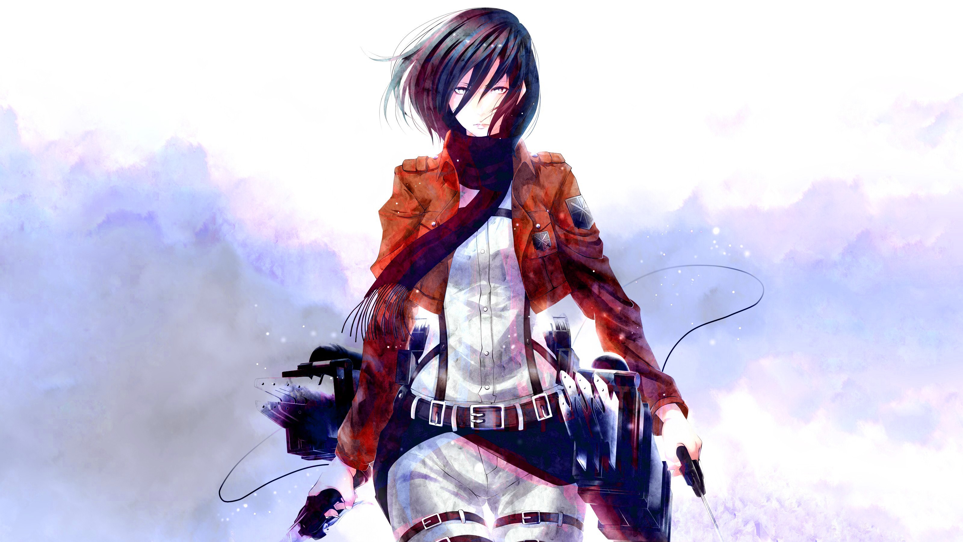 3200x1800 Mikasa Ackerman desktop wallpaper. Mocah HD Wallpaper
