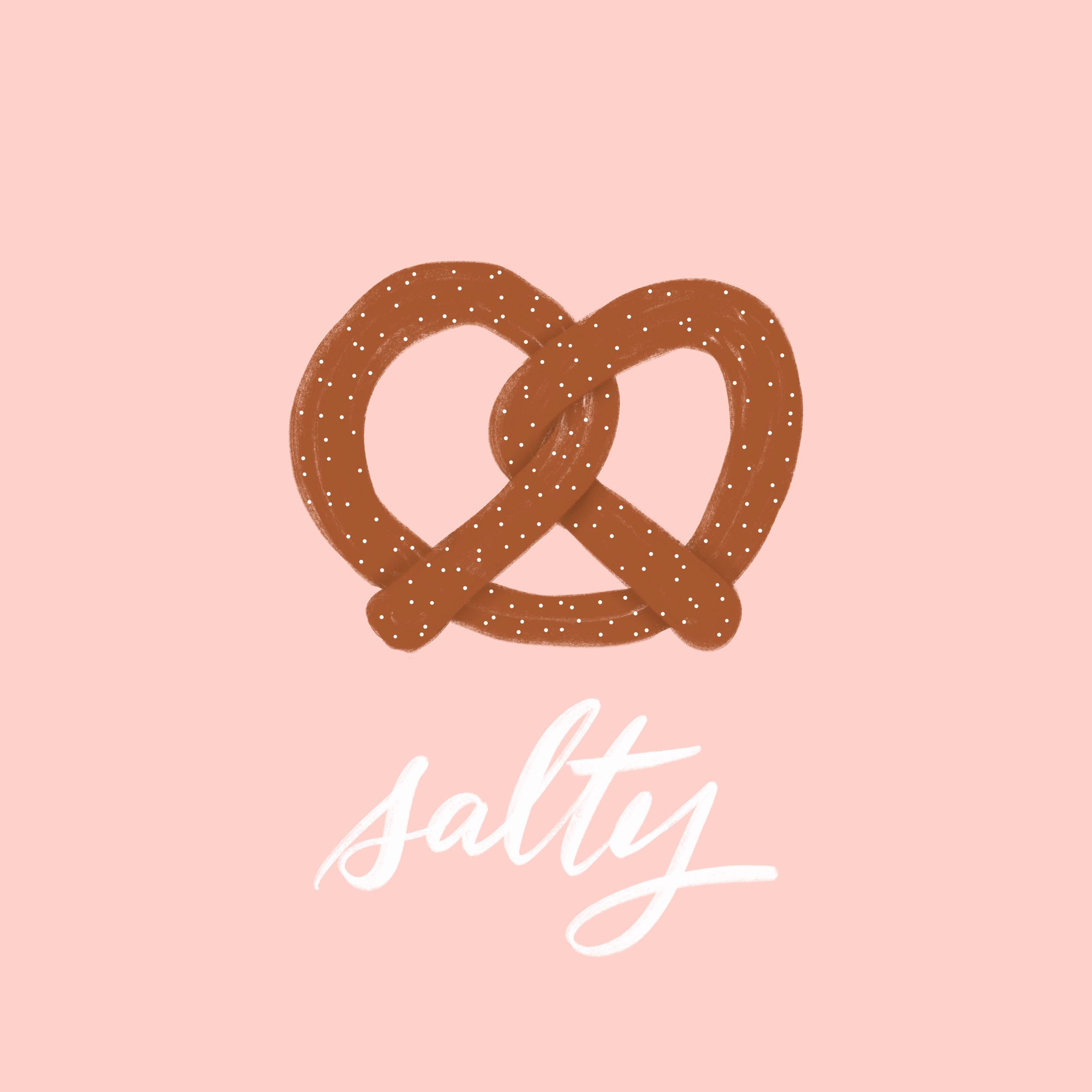 salty pretzel illustration. Illustration, Food illustrations, Animal illustration