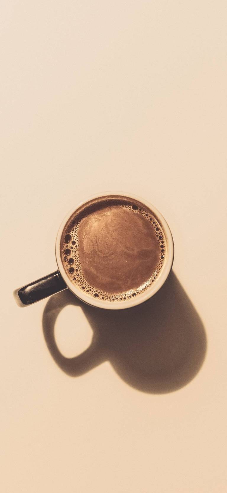 Espresso Coffee Cup Minimal Vivo Mobile UHD Wallpaper