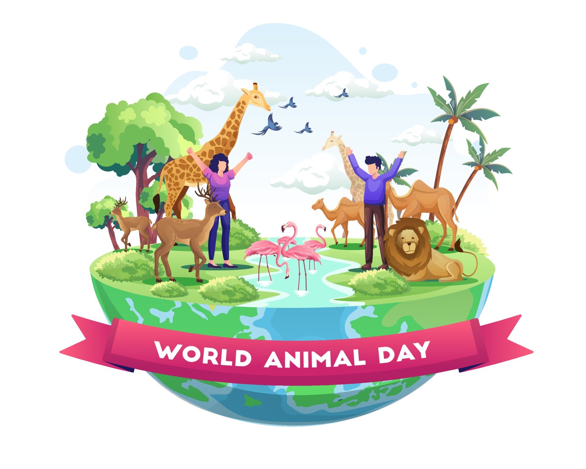 World Animal Day 4th october wallpaper