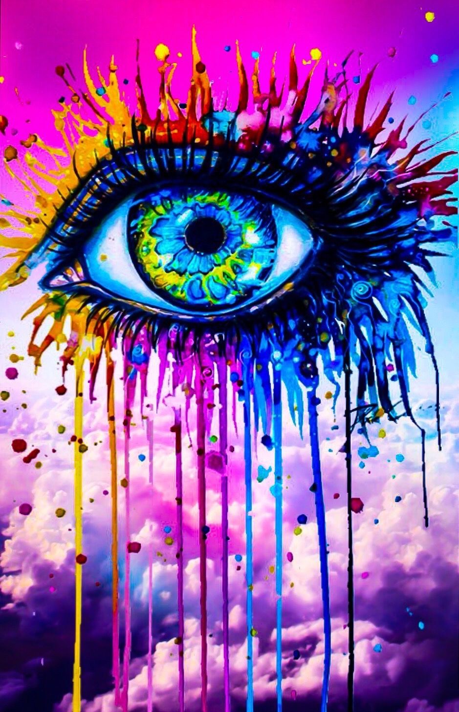 Hair drier. Eyes wallpaper, Eye art, Art painting