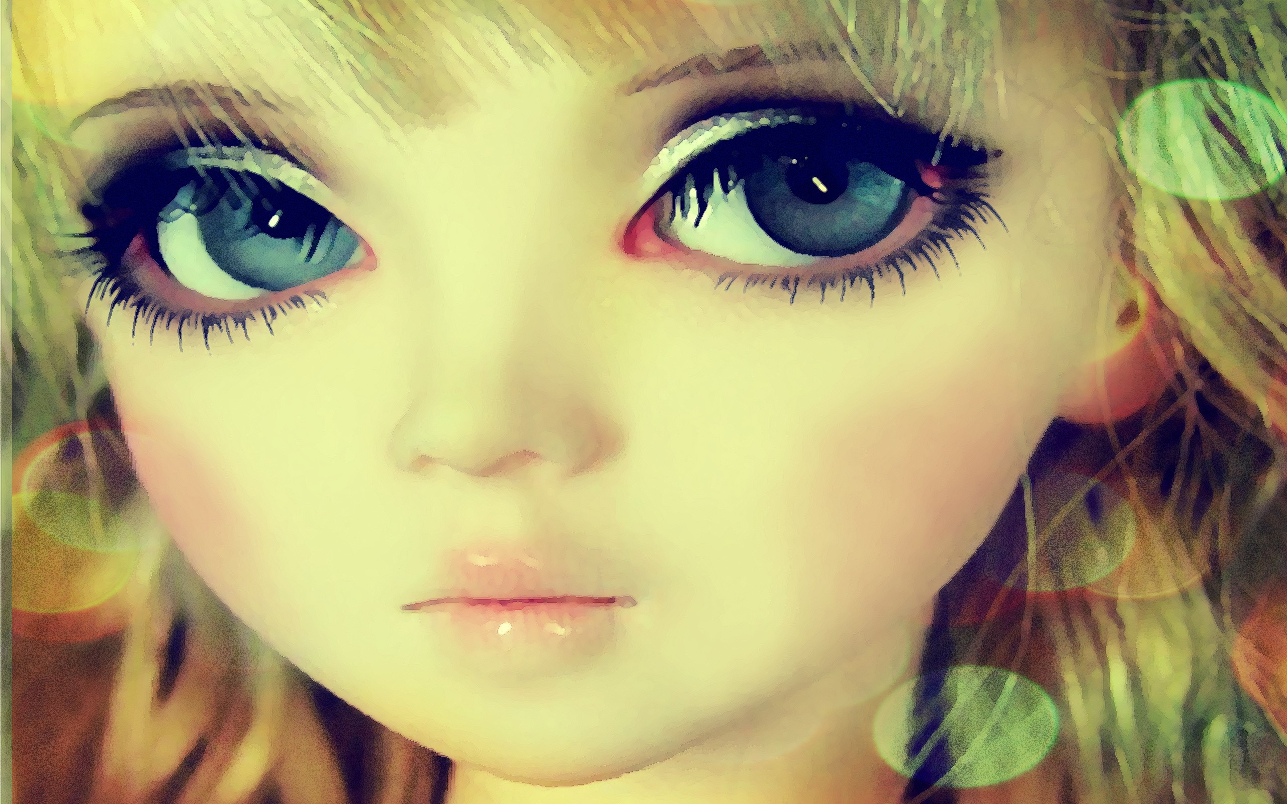 Baby Doll Eyes Drawing HD Wallpaper