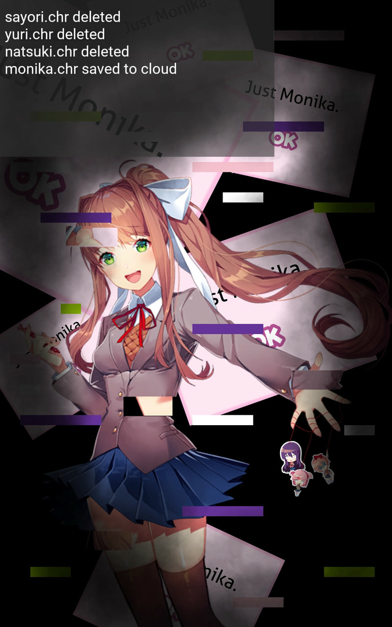 Lock Screen Monika Ddlc Wallpaper Phone Wallpaper