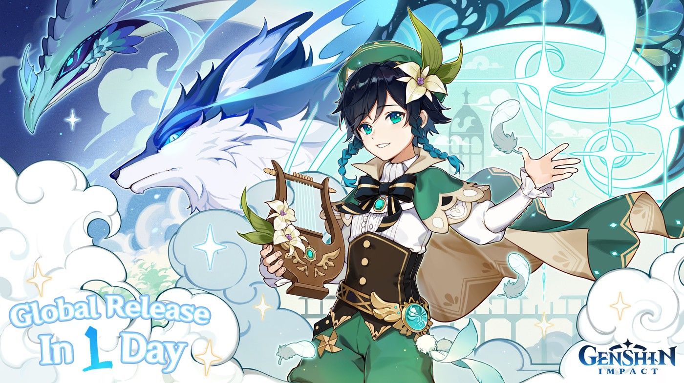 VENTI // GENSHIN IMPACT. Anime, Character design, Wallpaper