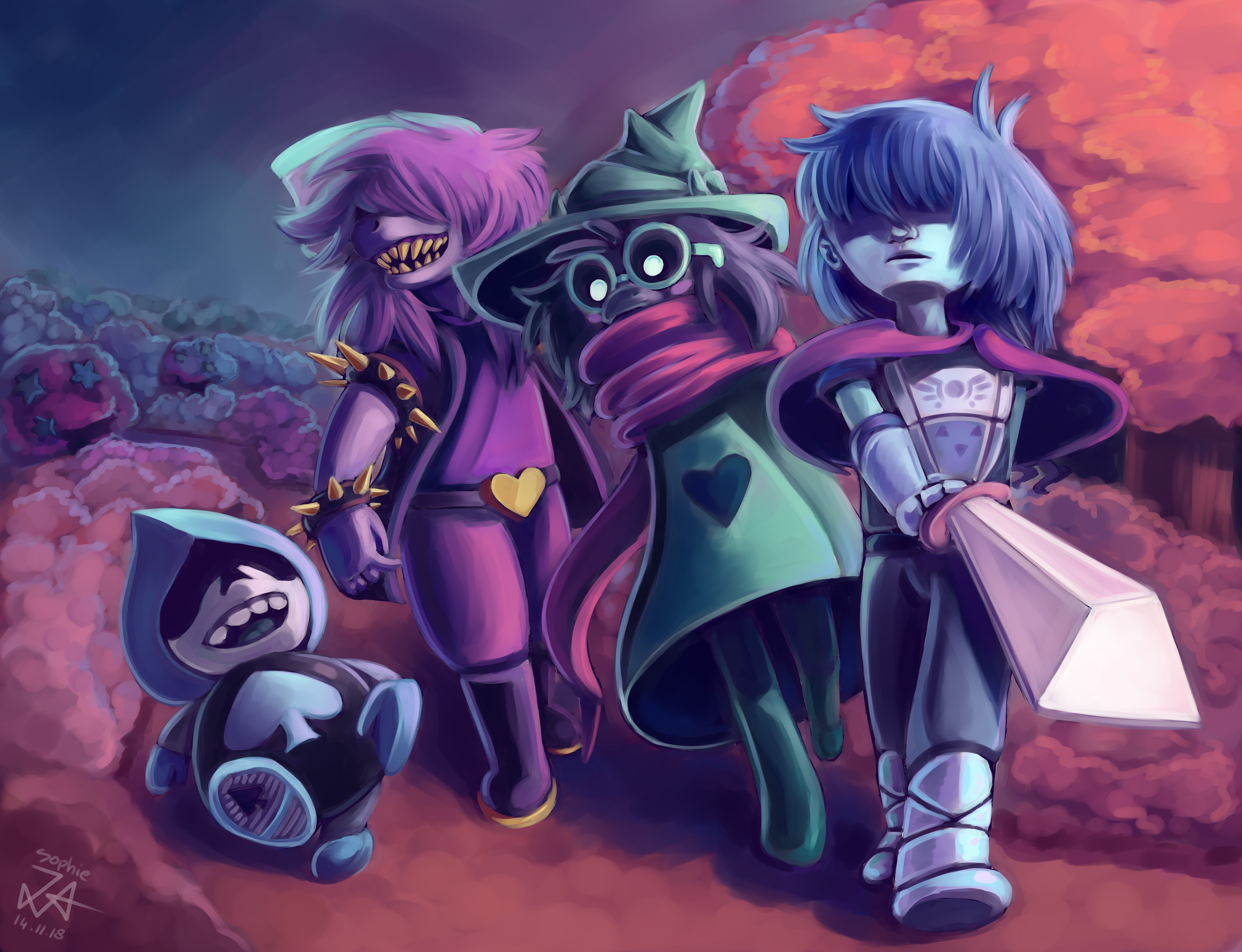 6000x4600 Susie (deltarune), Kris (deltarune), Ralsei (deltarune) wallpaper. Mocah HD Wallpaper