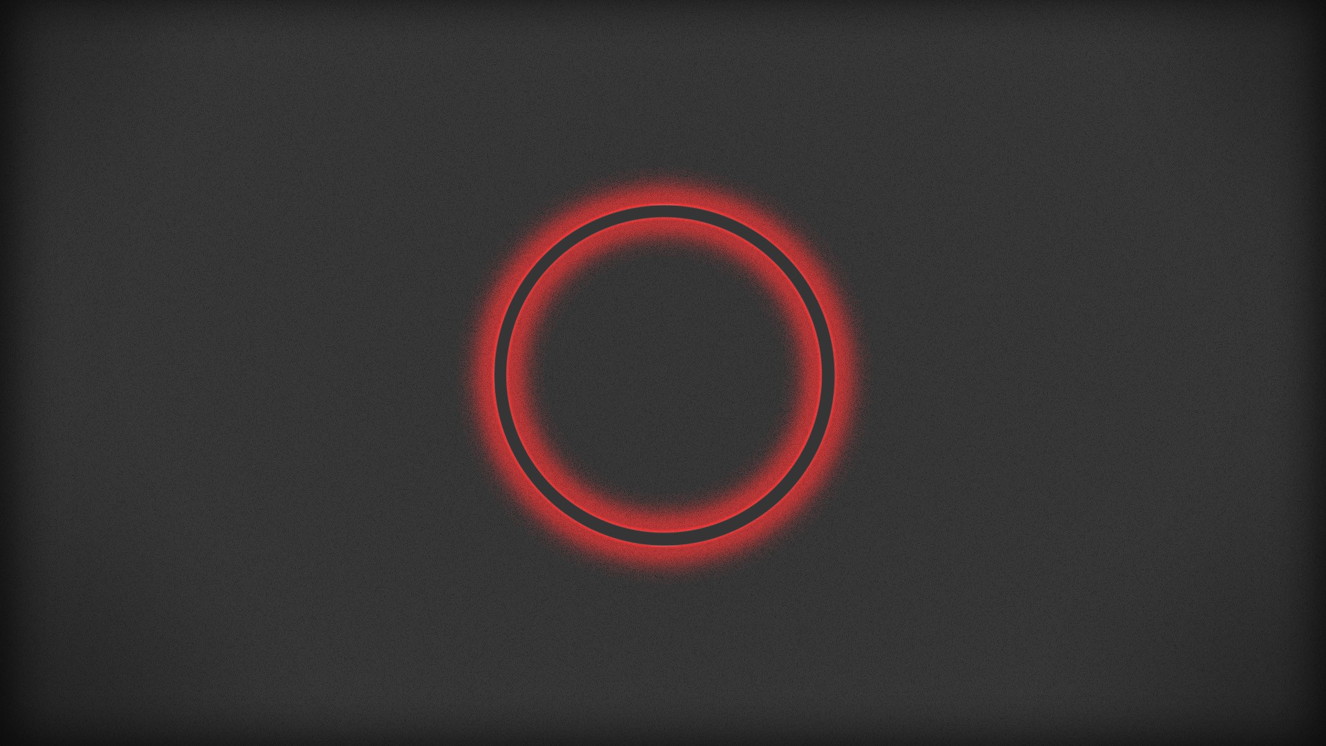 The red circle on a gray background Desktop wallpaper 1920x1080