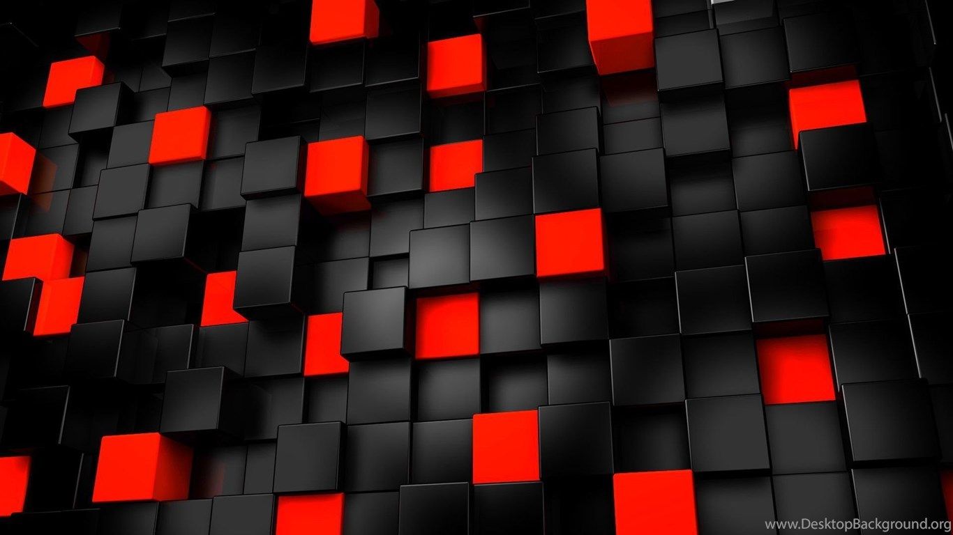 Red and Black Abstract Wallpaper