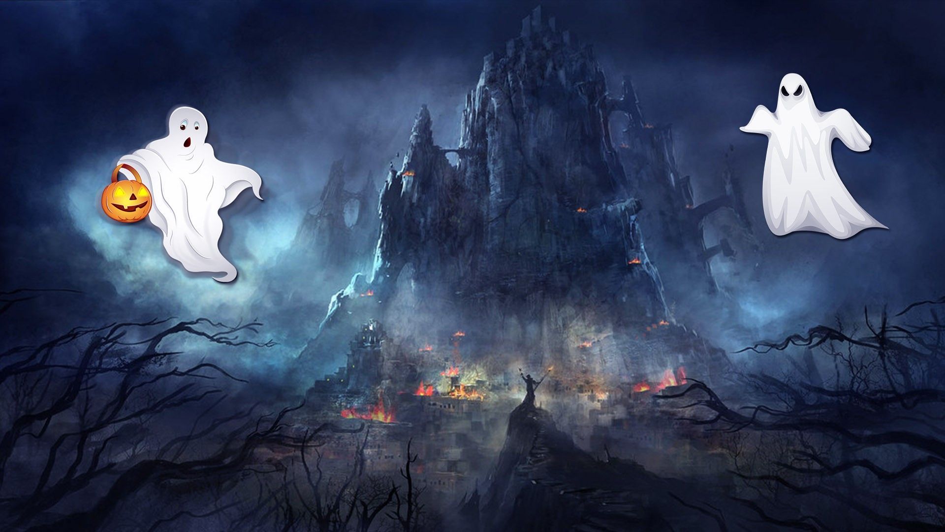 Halloween Ghost Desktop Wallpaper, HD Halloween Ghost Desktop Background on WallpaperBat