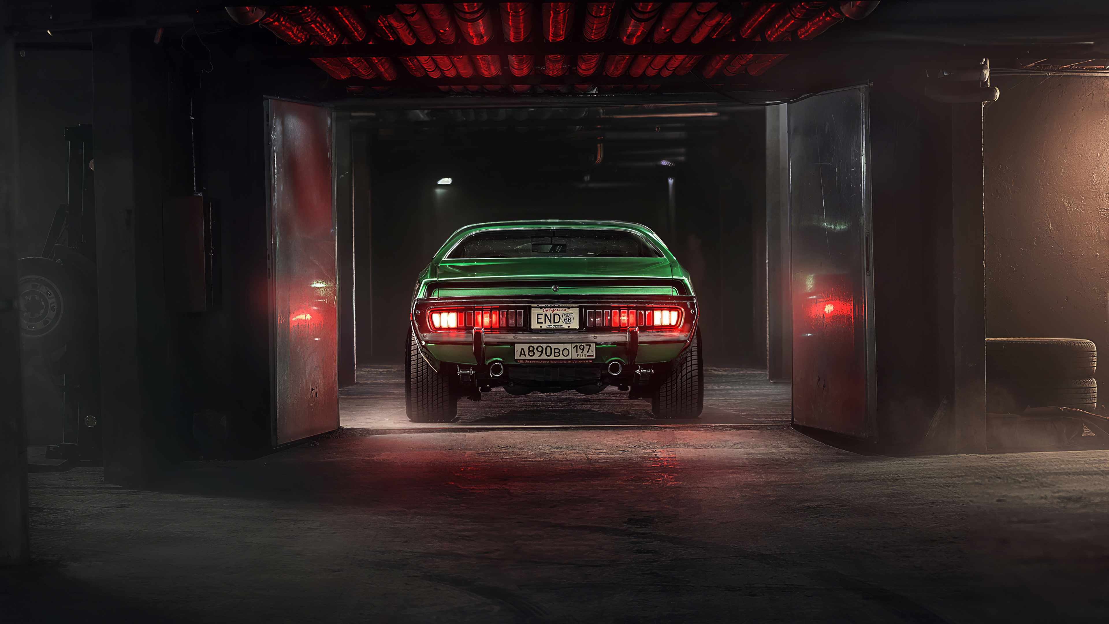 Wallpaper 4k Dodge Charger Muscle Car Rear Wallpaper