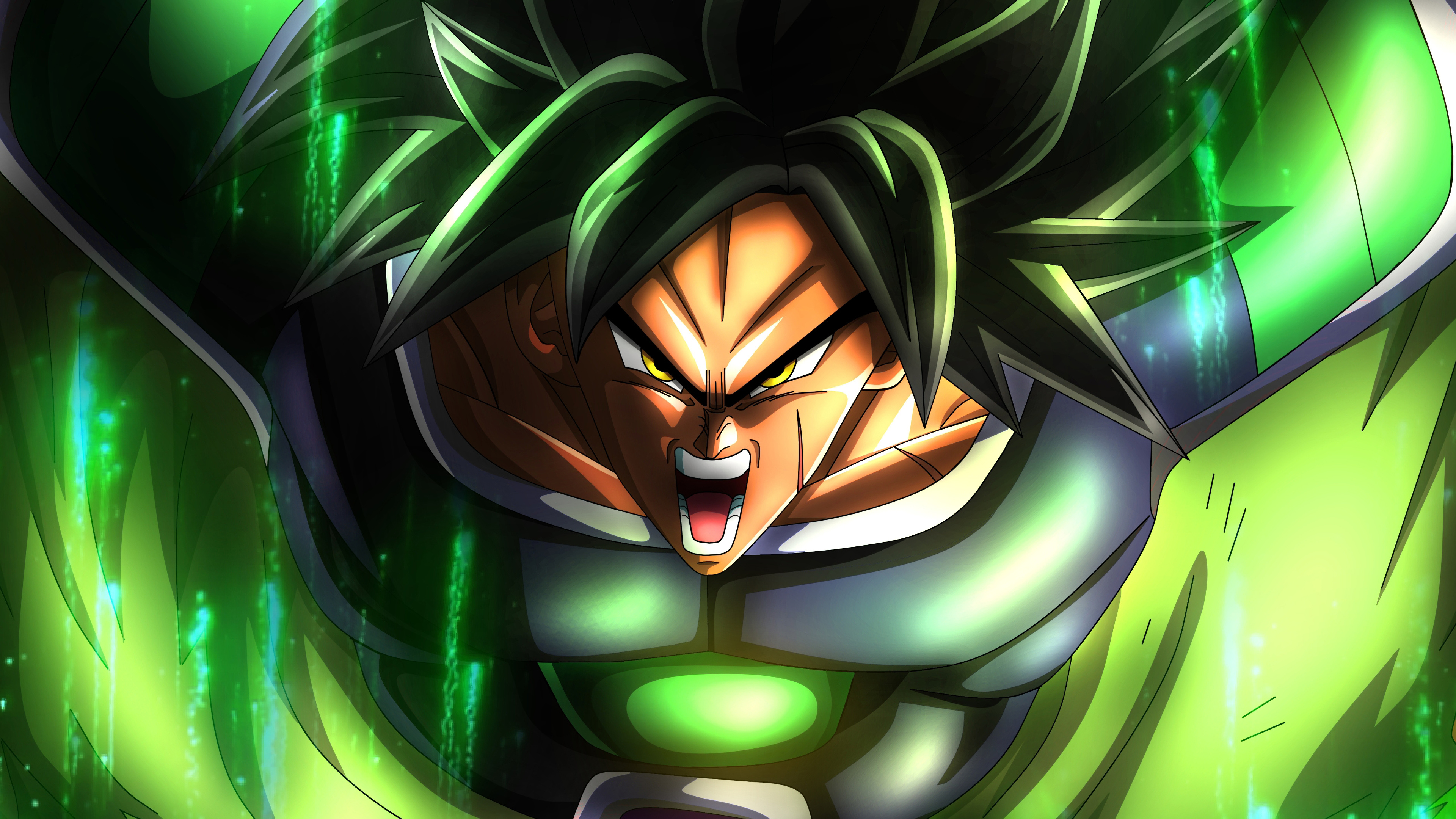 Green Anime Wallpaper 4k