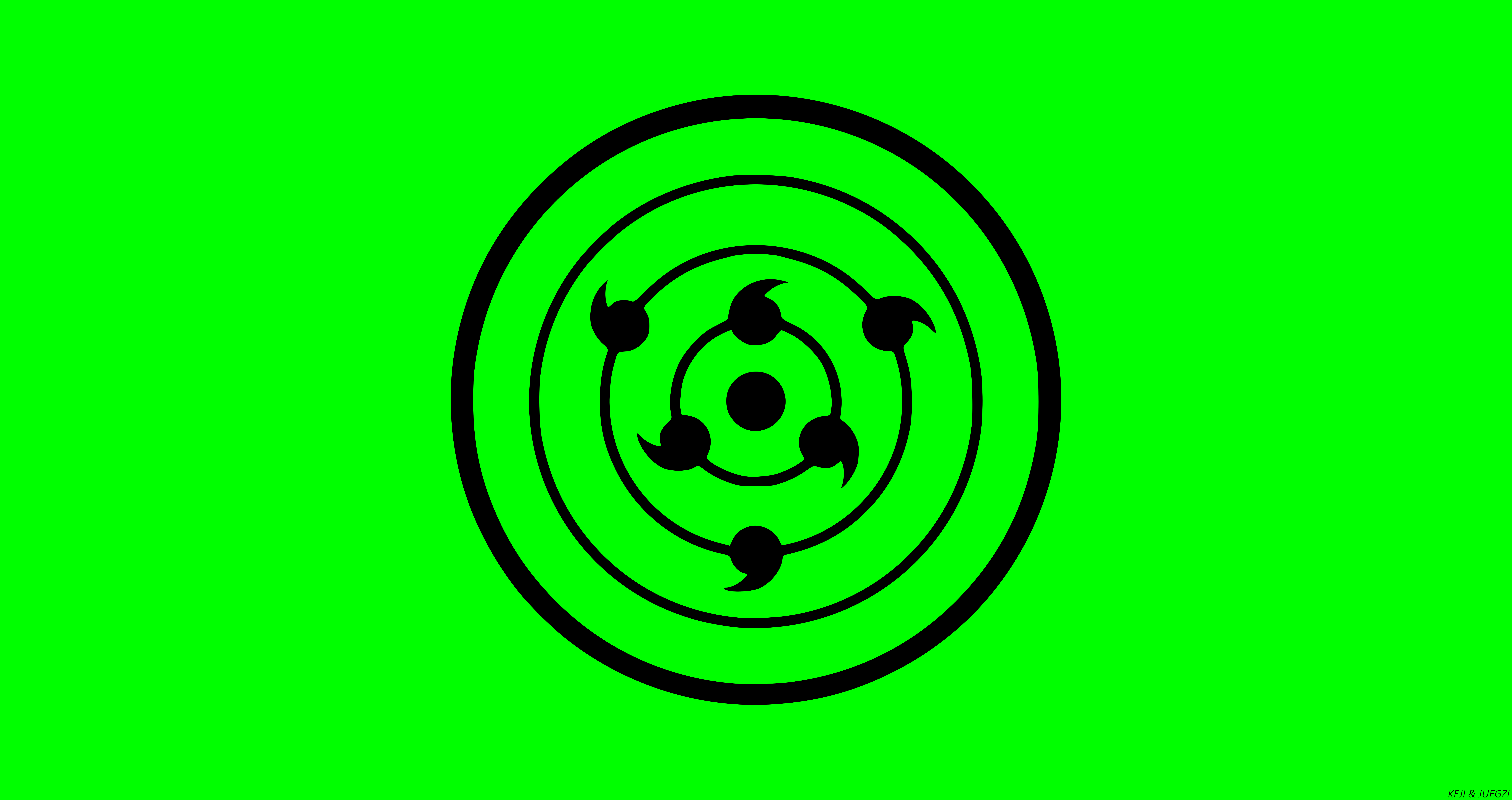 Naruto, Green, Rinnegan (Naruto), Minimalist, Anime wallpaper