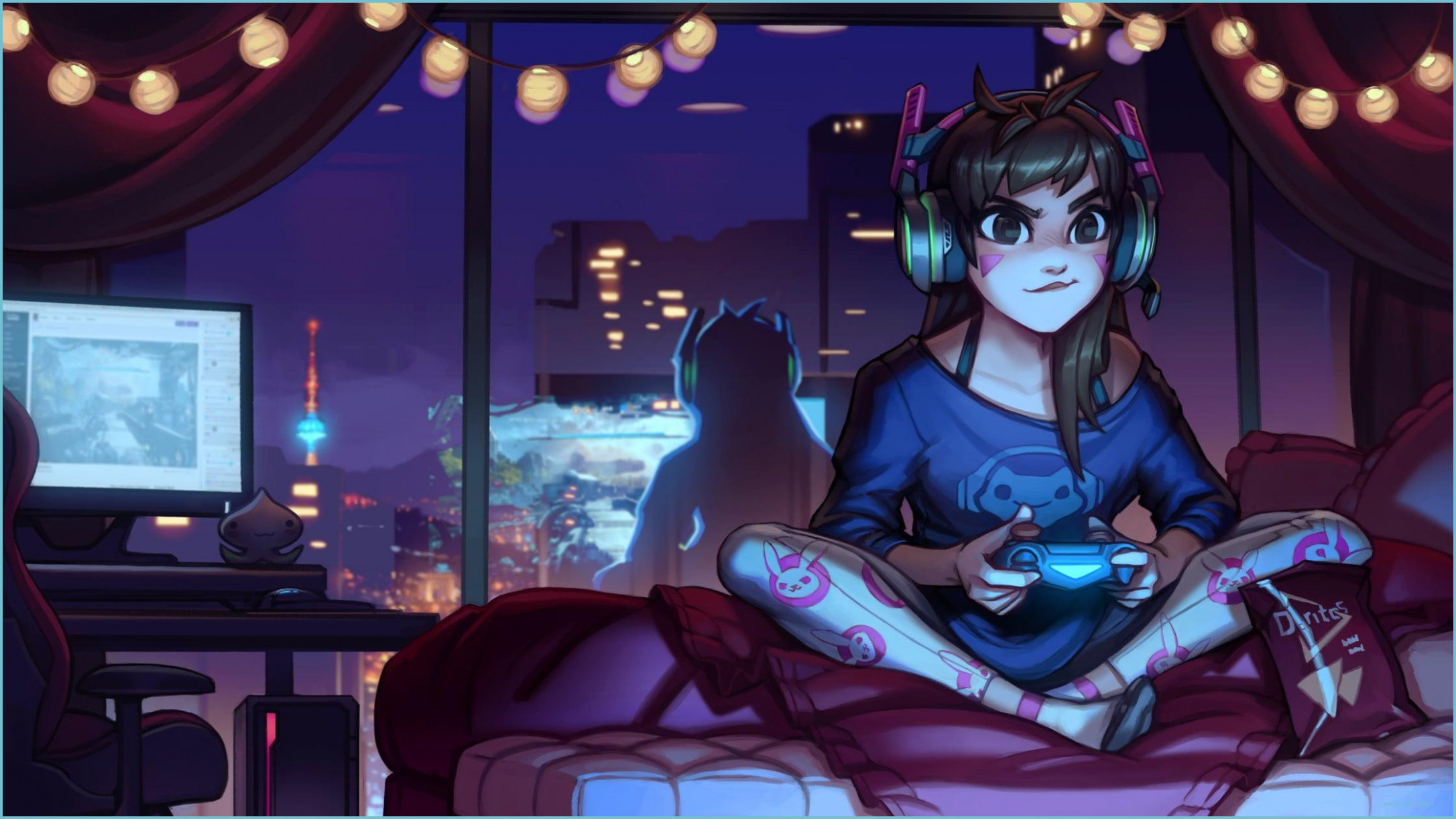 Anime Girls Gaming Wallpaper Gamer Girl Wallpaper