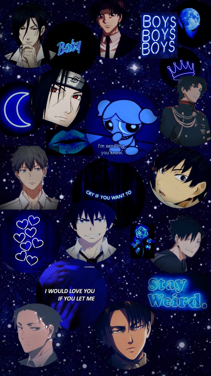 Anime boys blue. Anime, Anime wallpaper live, Aesthetic anime