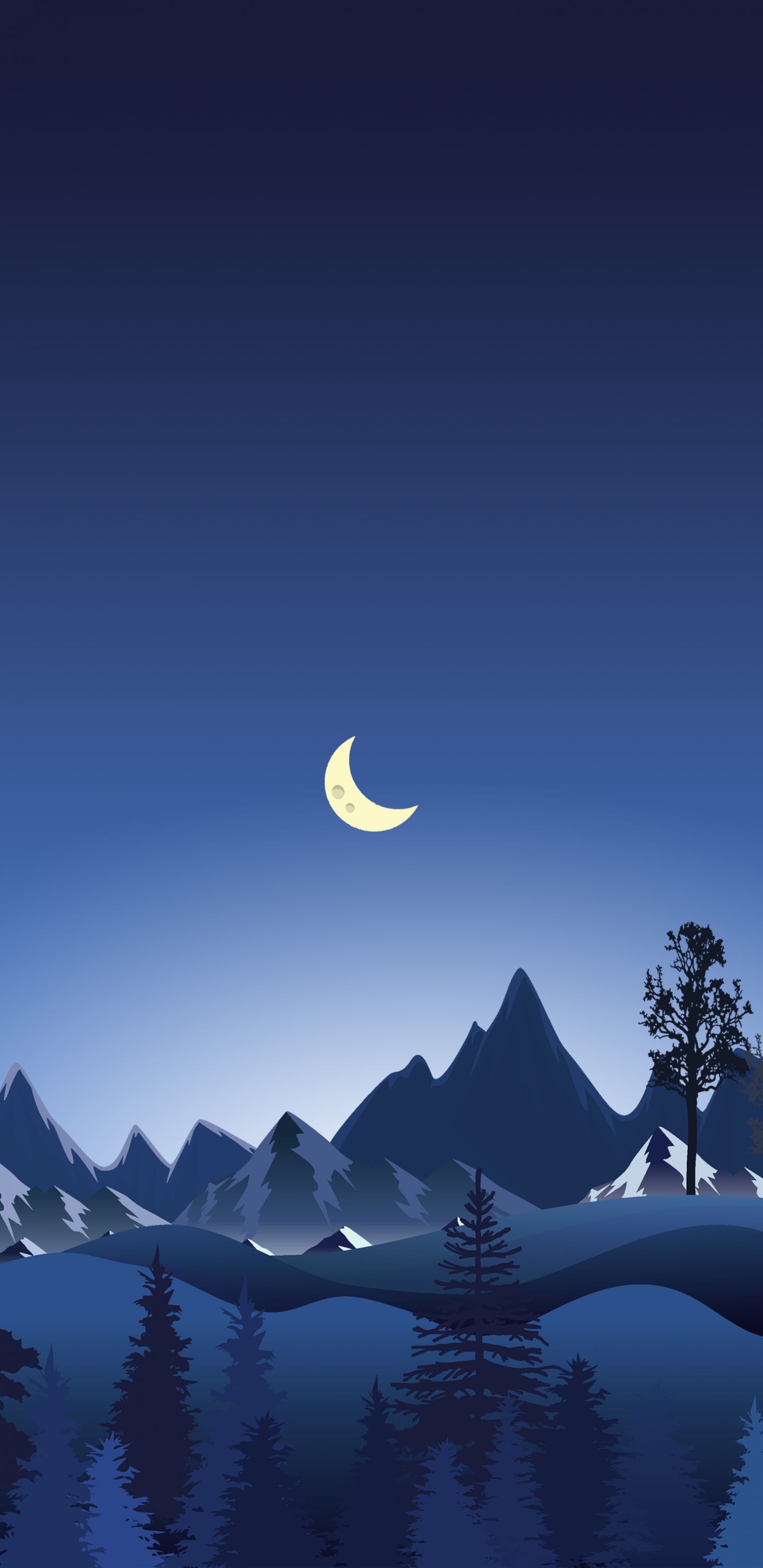 Moon Wallpaper For Samsung Galaxy S8 S8+ S9 S9+ Note 8 Note 9 QHD