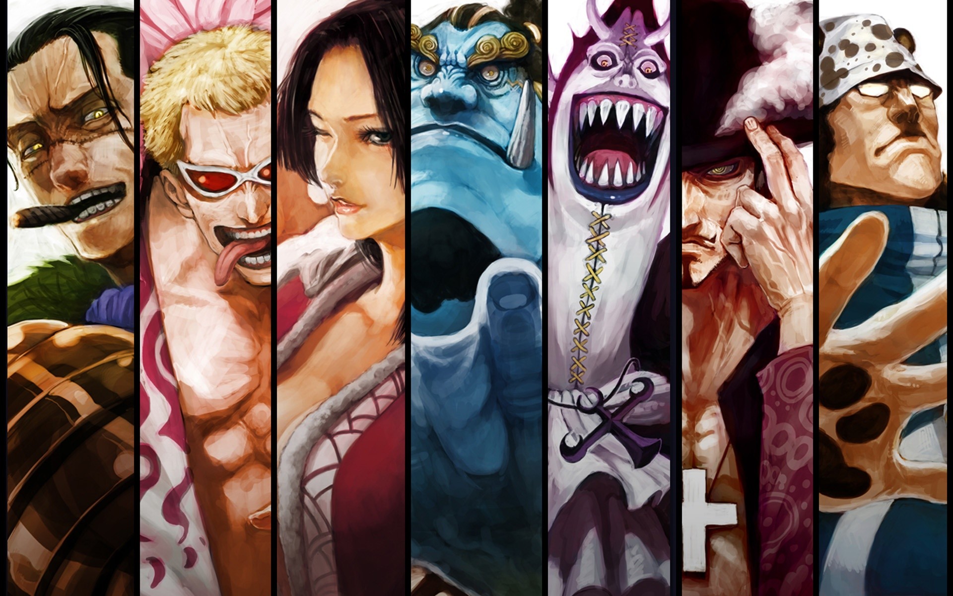 Wallpaper, illustration, anime, collage, One Piece, comics, clothing, panels, Boa Hancock, ART, comic book, photomontage 1920x1200